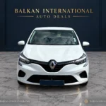 Renault Clio exterior view 5 — digitally edited Balkan International showroom backdrop and marble floor